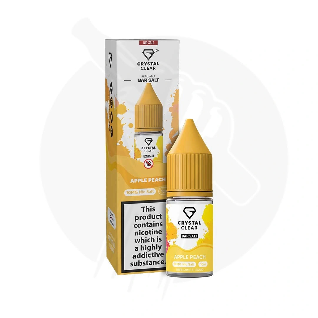 Apple Peach Nic Salt E-liquid By Crystal Clear