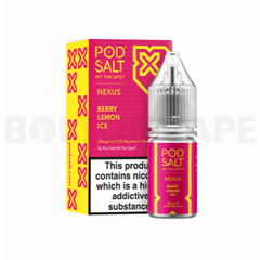 Berry Lemon Ice 10ml Nic Salt E-Liquid By Pod Salt Nexus
