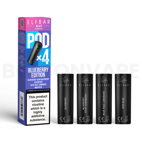 Blueberry Edition Elf Bar 4 in 1 Prefilled Pods