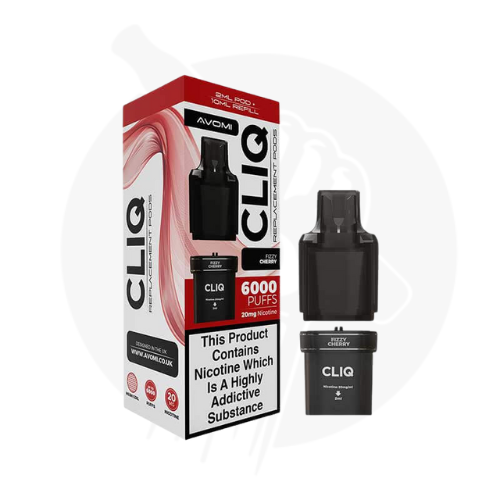 Fizzy Cherry Avomi Cliq 6000 Puffs Refill Pack Pods