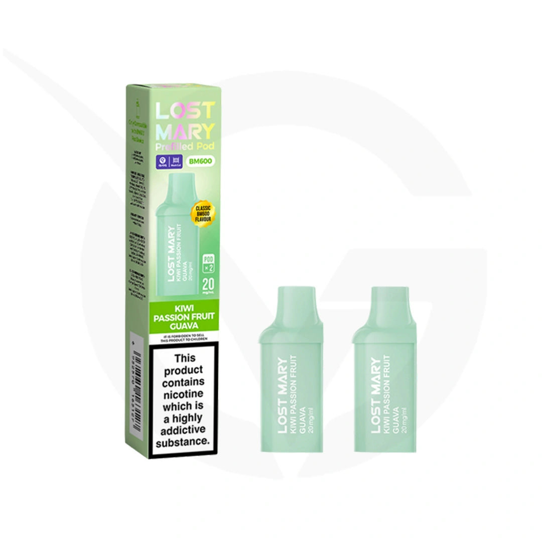 Kiwi Passionfruit Guava Lost Mary BM600 Pods
