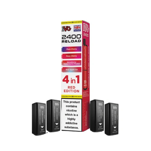 IVG 2400 4 in 1 Multi Flavour Edition Prefilled Reload Pods