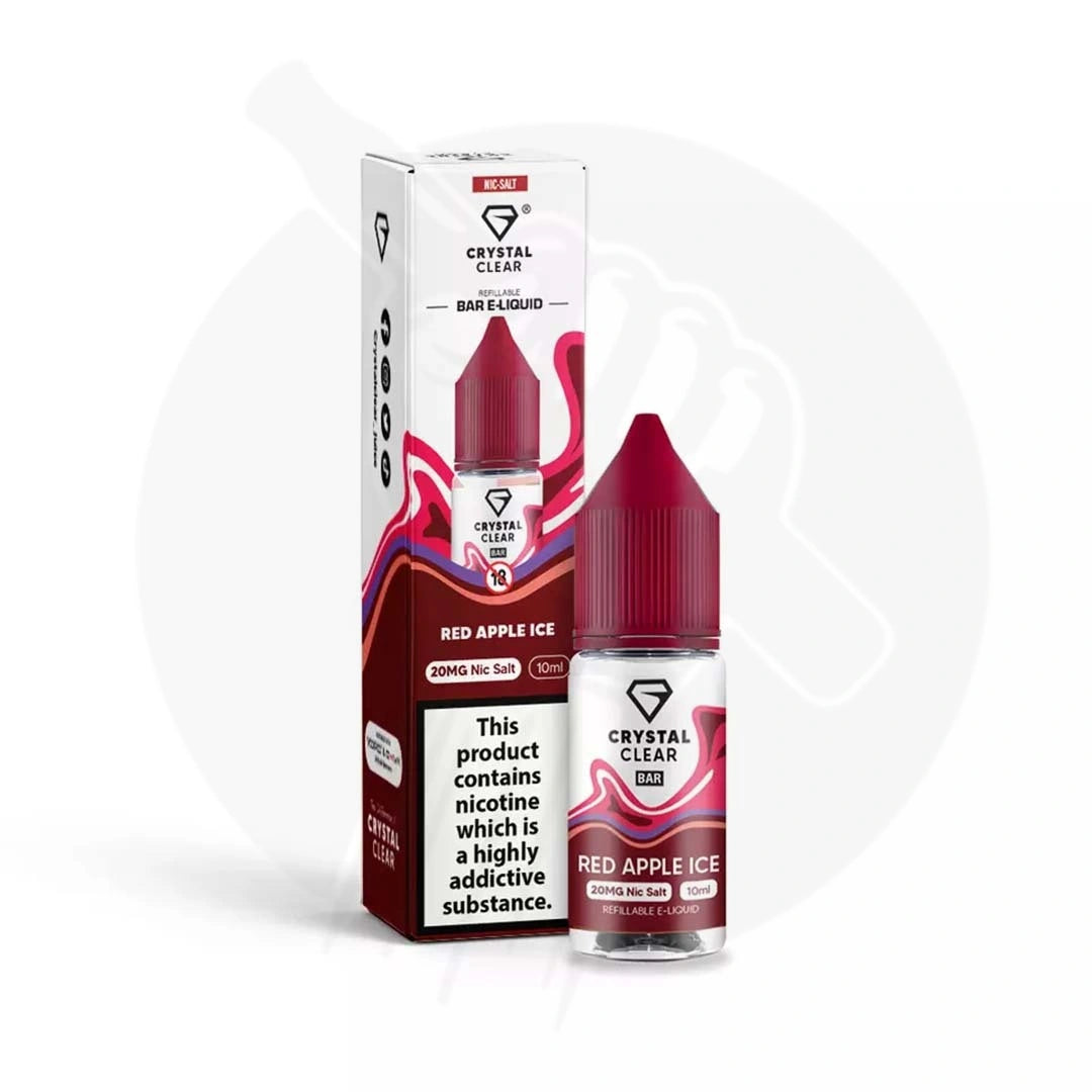 Red Apple Ice Nic Salt E-liquid By Crystal Clear