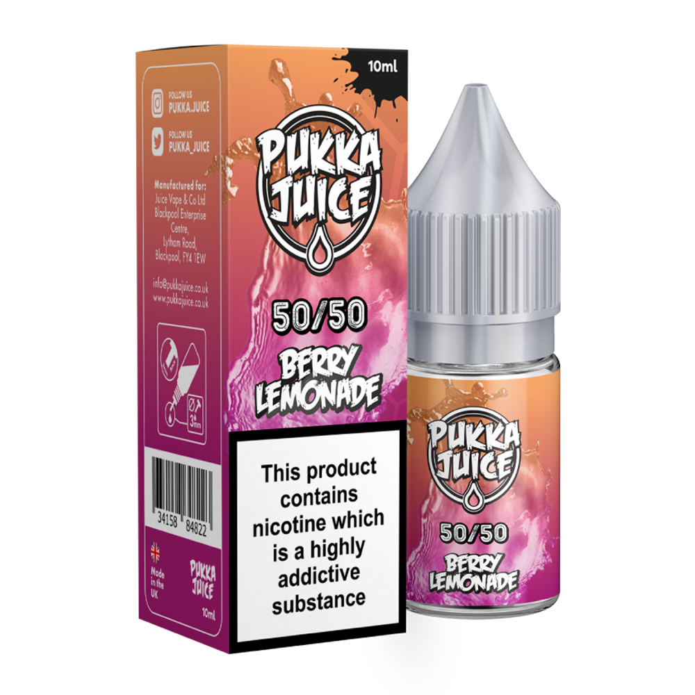 Berry Lemonade 10ml 50/50 E-Liquid By Pukka Juice