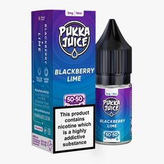 Blackberry Lime 10ml 50/50 E-Liquid By Pukka Juice