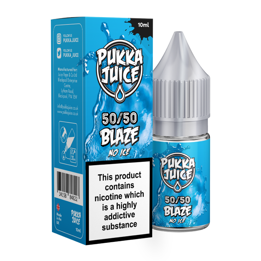 Blaze No Ice 10ml 50/50 E-Liquid By Pukka Juice