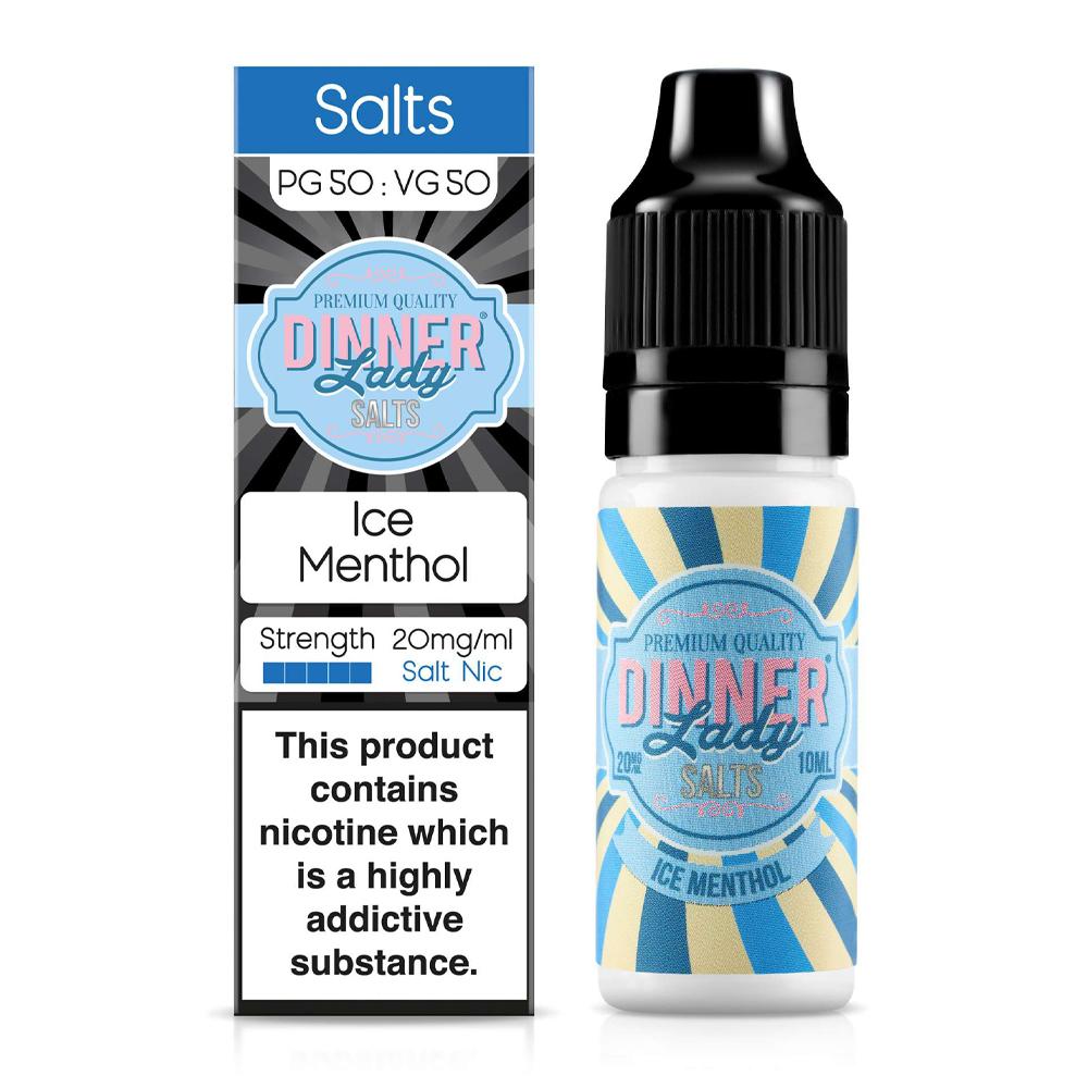 Ice Menthol 10ml Nic Salt E-Liquid By Dinner Lady