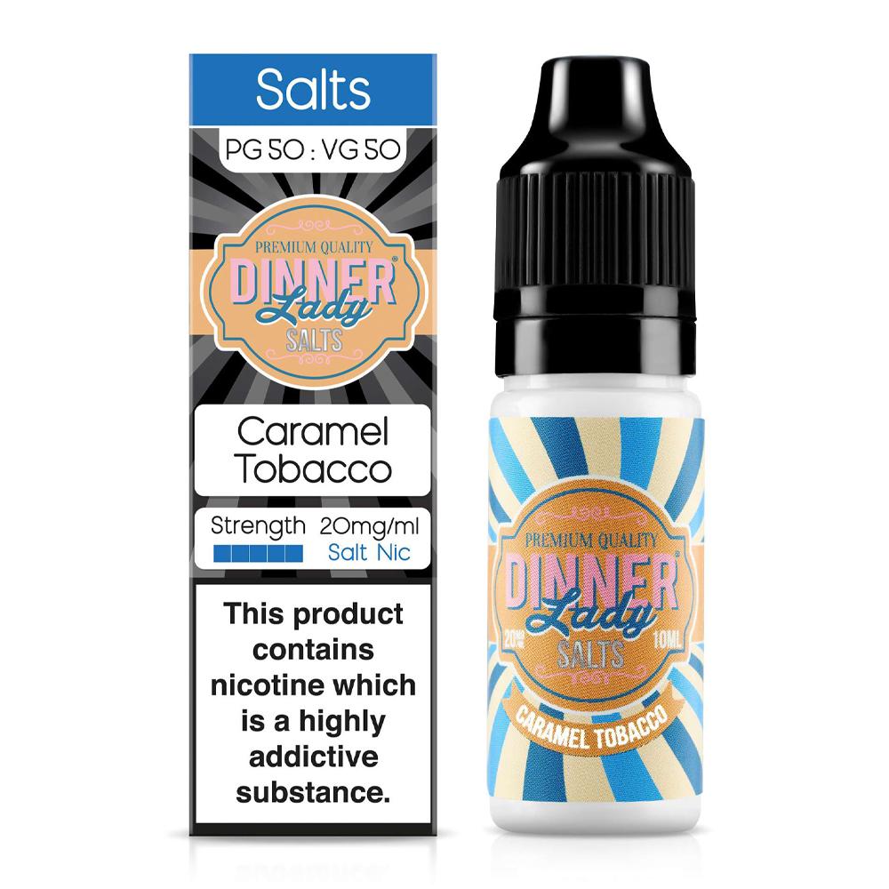 Caramel Tobacco 10ml Nic Salt E-Liquid By Dinner Lady