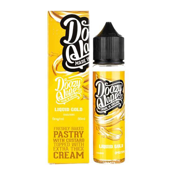 Liquid Gold 50ml Shortfill E-Liquid By Doozy Vape