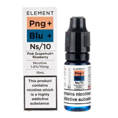 Pink Grapefruit & Blueberry 10ml Nic Salt E-Liquid Element