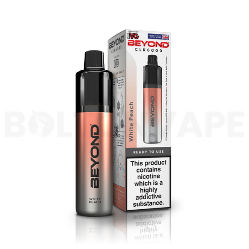 White Peach IVG Beyond CLK 6000 Disposable Vape