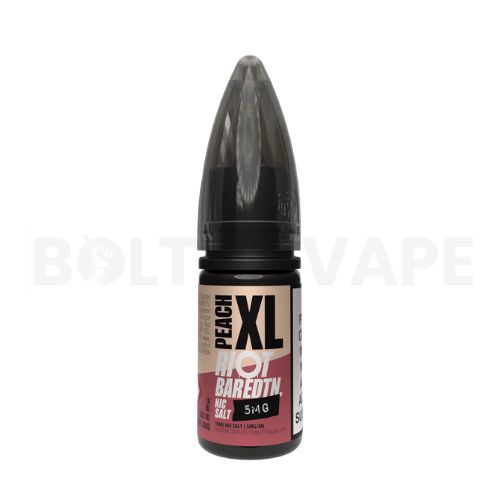 Peach XL 10ml Nic Salt E-liquid by Riot Bar Edtn