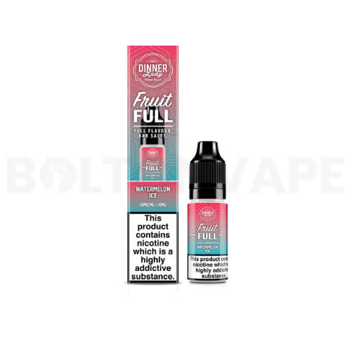 Watermelon Ice Nic Salt E-Liquid by Dinner Lady Fruit Full