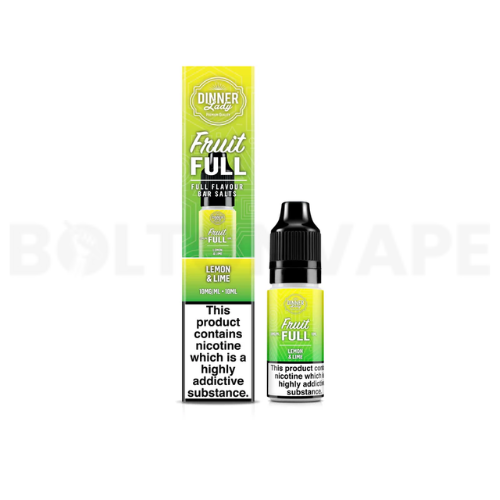 Lemon & Lime Nic Salts E-Liquid by Dinner Lady Fruit Full