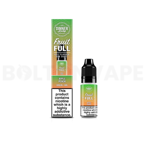 Apple Peach Nic Salt E-Liquid by Dinner Lady Fruit Full