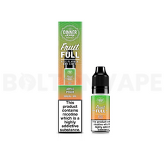 Apple Peach Nic Salt E-Liquid by Dinner Lady Fruit Full