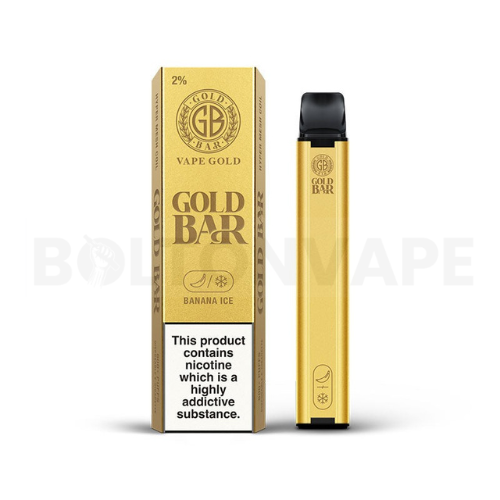 Banana Ice Gold Bar Disposable Vape