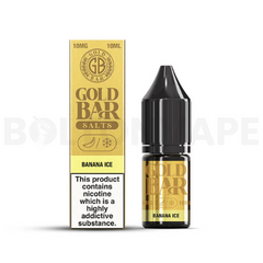 Banana Ice 10ml Nic Salt E-Liquid By Gold Bar Salts