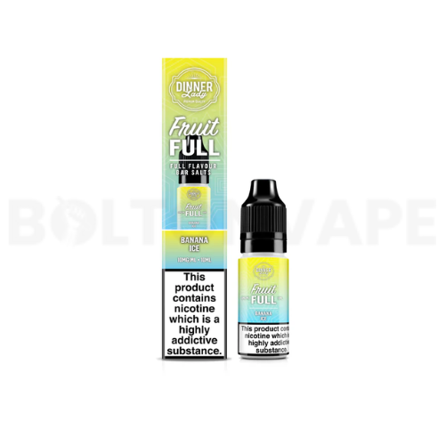 Banana Ice Nic Salt E-Liquid by Dinner Lady Fruit Full