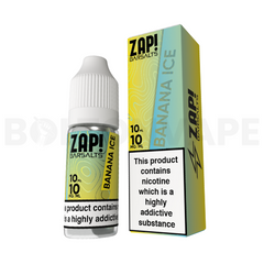 Banana Ice 10ml Nic Salt E-Liquid By Zap! Bar Salt