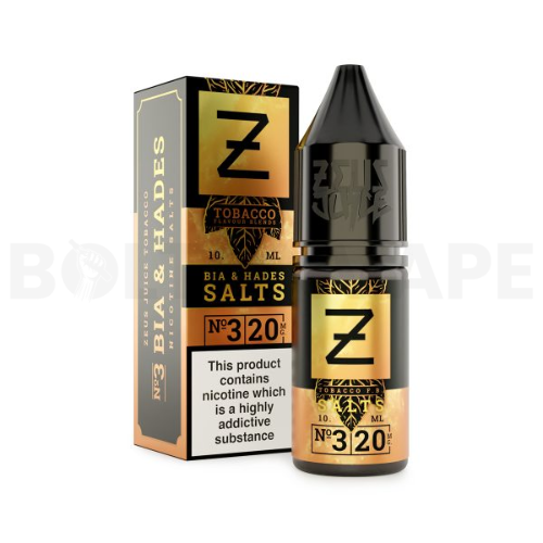 Bia And Hades Salts 10ml Nic Salt E-Liquid by Zeus Juice