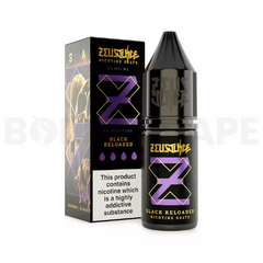 Black Reloaded 10ml Nic Salt E-Liquid by Zeus Juice