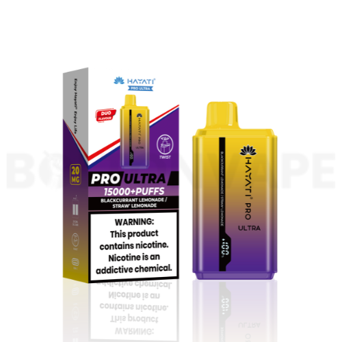 Hayati Pro Ultra 15000 Blackcurrant Lemonade / Straw' Lemonade Disposable Vape