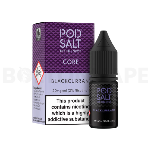 Blackcurrants 10ml Nic Salt E-Liquid by Core Pod Salt