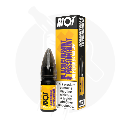 Blackcurrant & Passionfruit 10ml Nic Salt E-liquid By Riot X