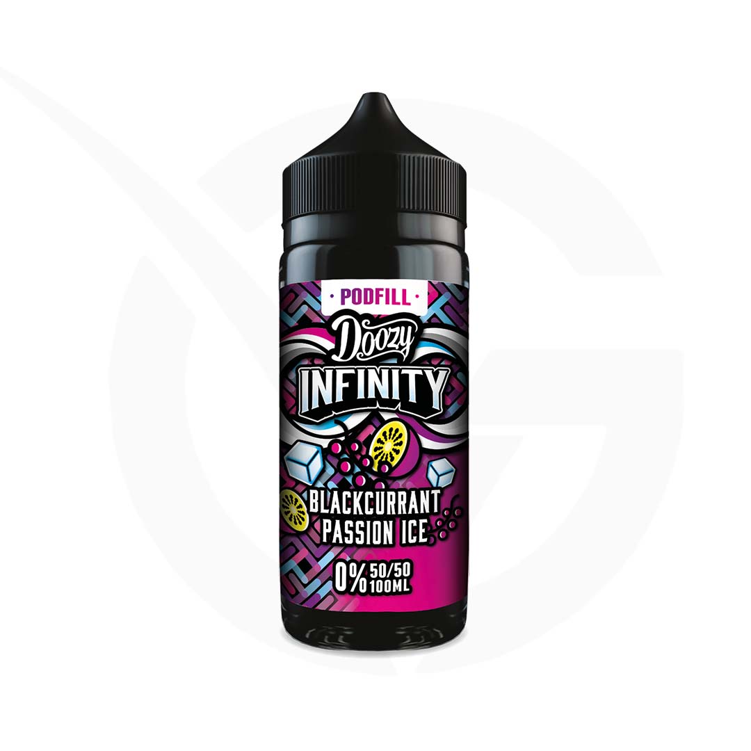 Blackcurrant Passion Ice 50/50 100ml Shortfill Doozy Infinity Pod Fill