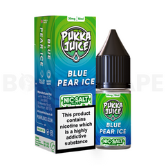 Blue Pear Ice 10ml Nic Salt E Liquid By Pukka Juice