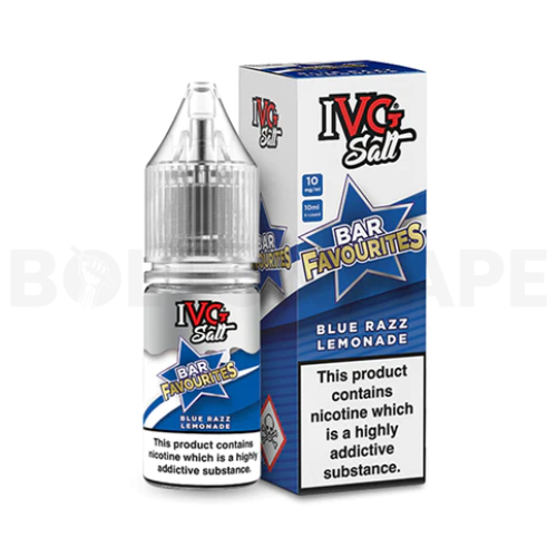 Blue Razz Lemonade 10ml Nic Salt E-Liquid by IVG Bar Favourites