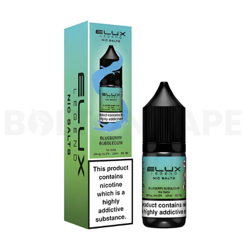 Blueberry Bubblegum 10ml Nic Salt E-liquid by Elux Legend