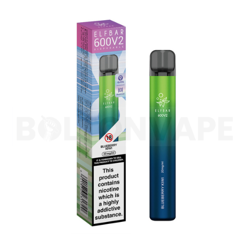 Blueberry Kiwi Elf Bar 600 V2 Disposable Vape