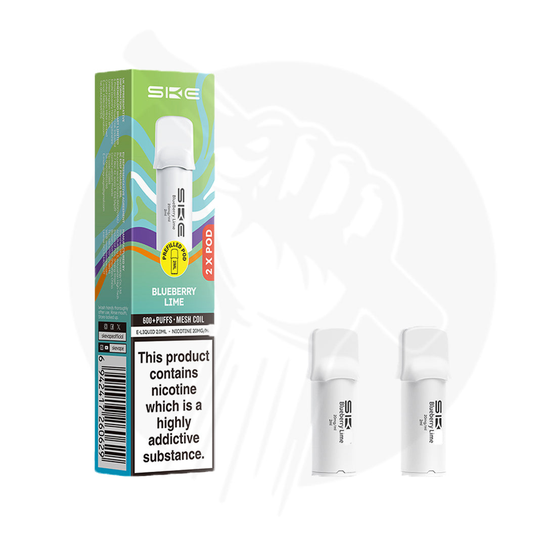 Blueberry Lime SKE Crystal 600 Pro Prefilled Pods