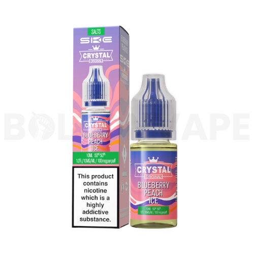 Blueberry Peach Ice 10ml Nic Salt E-Liquid by SKE Crystal