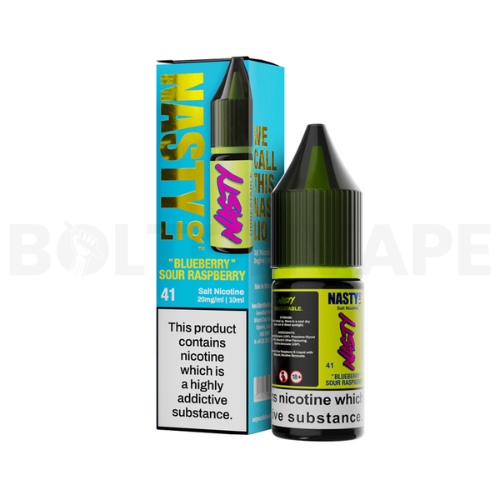 Blueberry Sour Raspberry 10ml Nic Salt E-Liquid By Nasty Liq