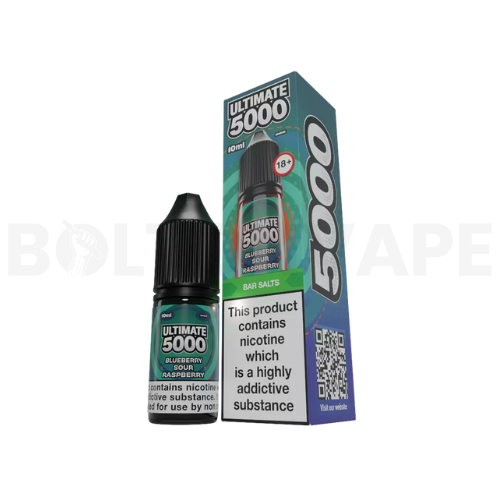 Blueberry Sour Raspberry 10ml Nic Salt E-Liquid By Ultimate Bar 5000