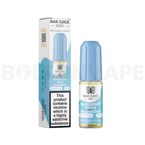 Blueberry Sour Raspberry 10ml Nic Salt E-Liquid by Bar Juice 5000