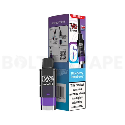 Blueberry raspberry IVG SAVR Prefilled Pods & Refill Containers