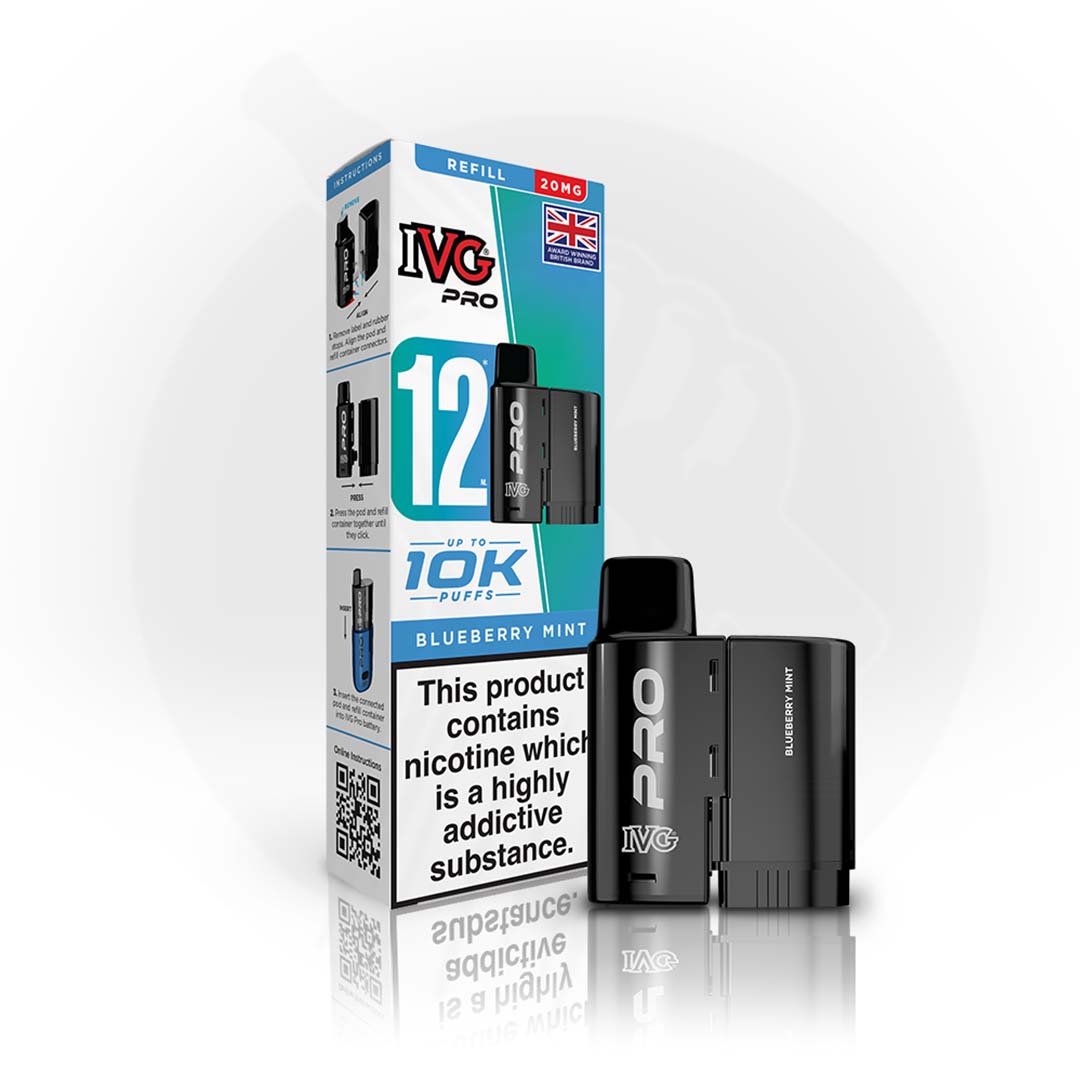 Blueberry Mint IVG Pro 12 Refill Pods