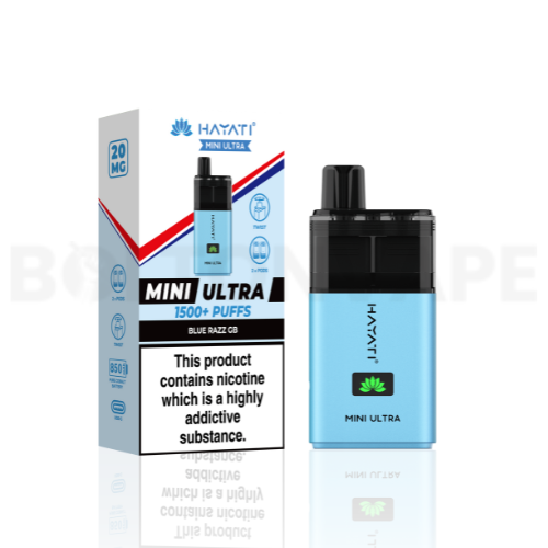 Blue Razz GB Hayati Mini Ultra Disposable Vape Kit