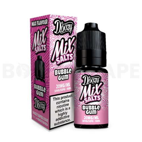 Bubble Gum 10ml Nic Salt E-liquids by Doozy Mix Salts