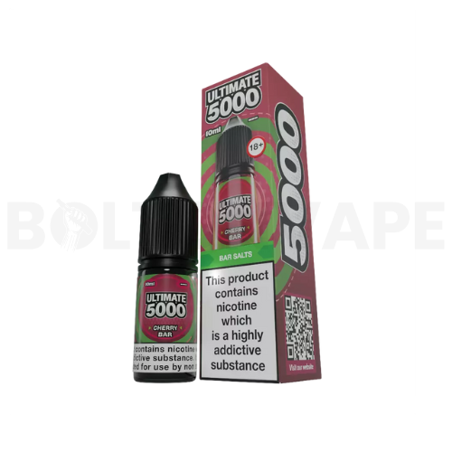 Cherry Bar 10ml Nic Salt E-Liquid By Ultimate Bar 5000