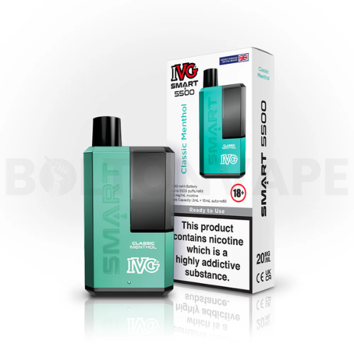 Classic Menthol IVG Smart 5500 Disposable Vape Kit