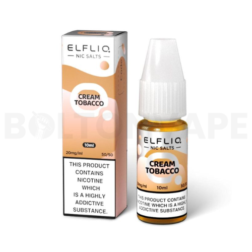 Cream Tobacco 10ml Nic Salt E-Liquid by Elf Bar ELFLIQ