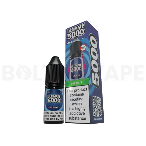 Dr Blue 10ml Nic Salt E-Liquid By Ultimate Bar 5000