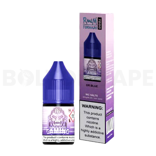 Dr Blue 10ml Nic Salt E-Liquid By R and M Tornado 7000