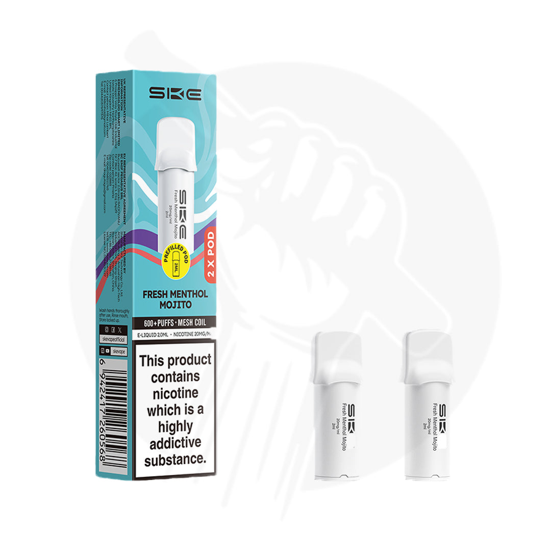 Fresh Menthol Mojito SKE Crystal 600 Pro Prefilled Pods