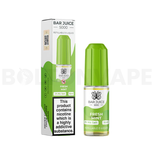 Fresh Mint 10ml Nic Salt E-Liquid by Bar Juice 5000